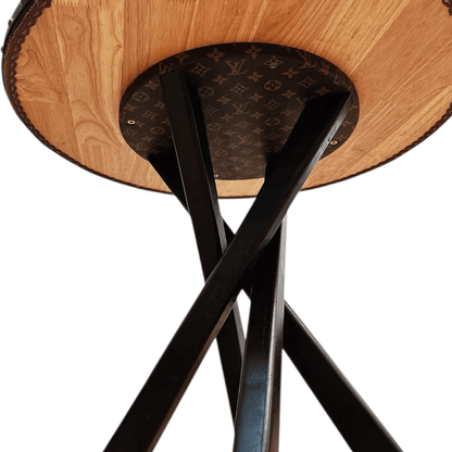 Tavolo Rotondo Chocolate Custom Luxury Ispirato a Louis Vuitton