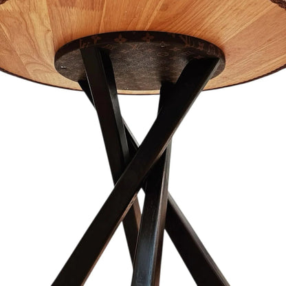 Set Arredo Custom Luxury Ispirato a Louis Vuitton | Tavolo Rotondo + 2 Sedie