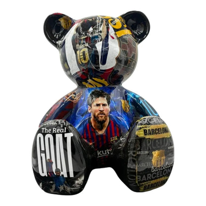Teddy Bear Messi Barcellona – Scultura Arte Limitata | Naor26