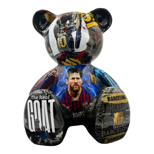 Teddy Bear Messi Barcellona – Scultura Arte Limitata | Naor26