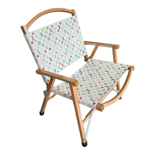 Poltrona Pieghevole Custom Luxury Ispirata a Louis Vuitton – Multicolor