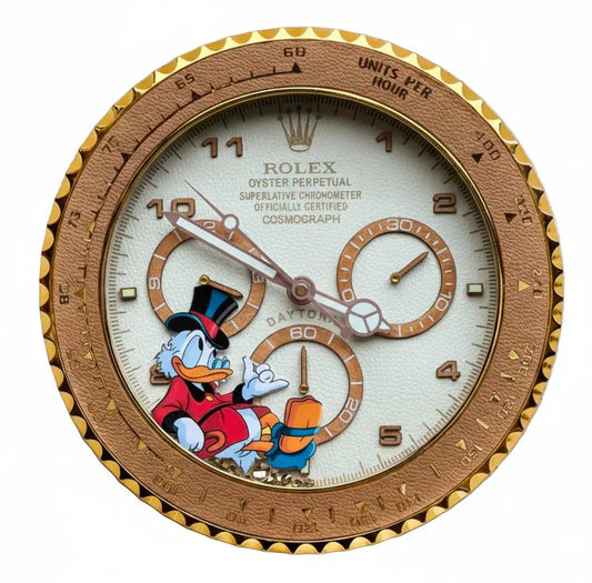 Orologio “Golden Time – Daytona Duck Edition” Custom da Parete - Moon24