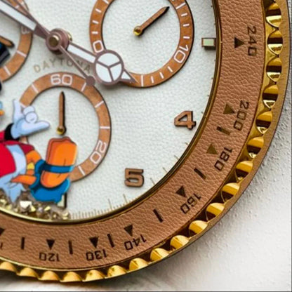 Orologio “Golden Time – Daytona Duck Edition” Custom da Parete - Moon24