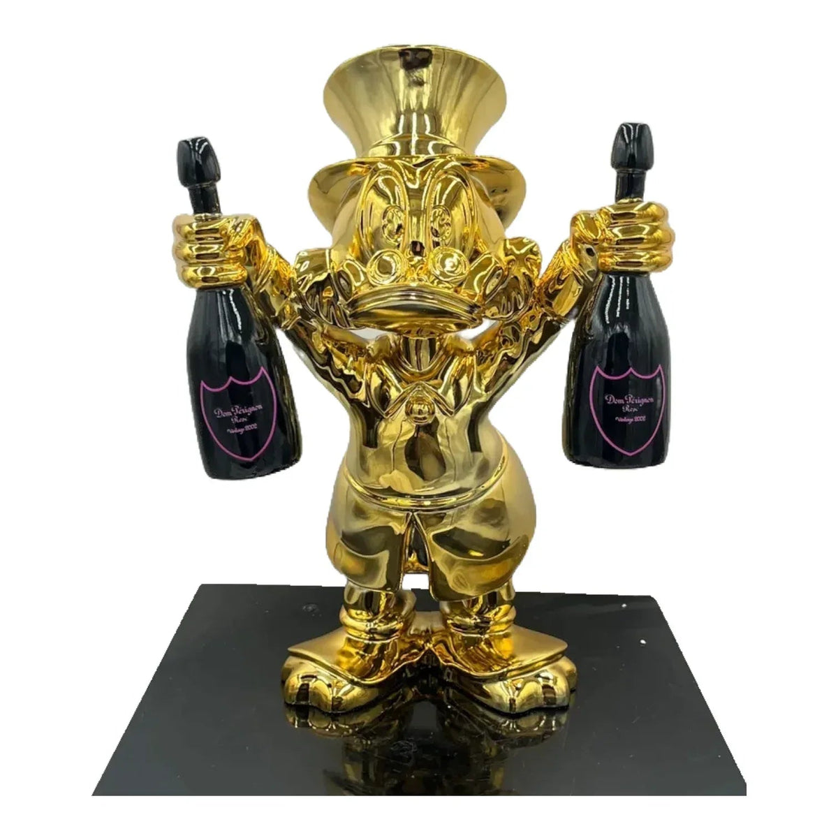 Paperone Dom Gold Pop Art - Scultura Naor26 - Moon24