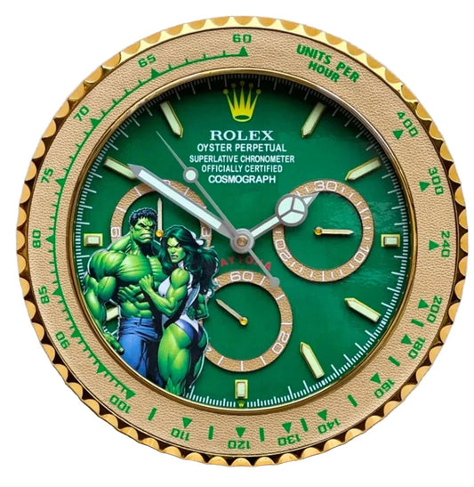 Orologio “Green Force – Daytona Hulk Edition” Custom da Parete - Moon24
