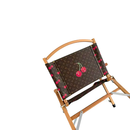 Poltrona Pieghevole Custom Luxury Ispirata a Louis Vuitton – Chocolate & Tabacco