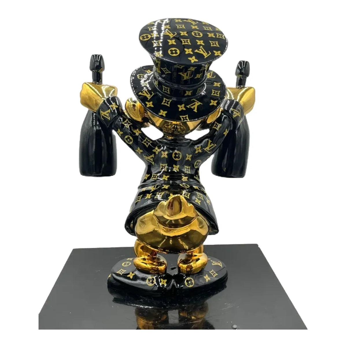 Paperone Dom LV Black Pop Art - Scultura Naor26 - Moon24