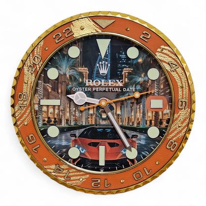 Orologio da Parete Custom Pop Art – GMT Street to Dubai Edition | Moon24