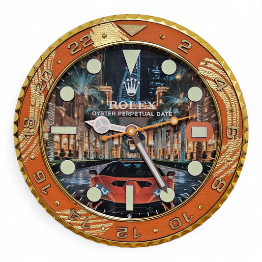 Orologio da Parete Custom Pop Art – GMT Street to Dubai Edition | Moon24