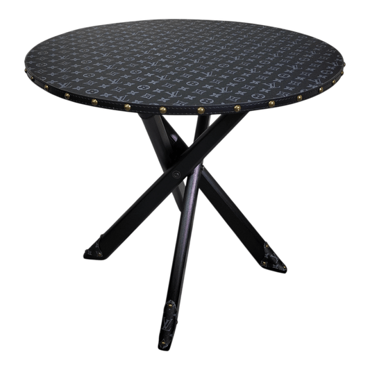 Tavolo Rotondo Black Custom Luxury Ispirato a Louis Vuitton