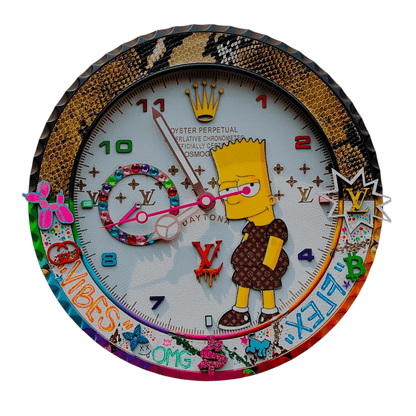 Orologio da Parete Custom Pop Art – Bart Lv Edition