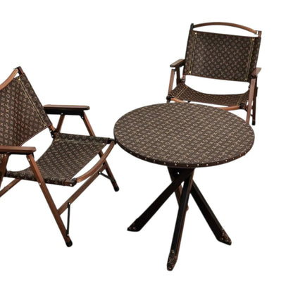 Set Arredo Custom Luxury Ispirato a Louis Vuitton | Tavolo Rotondo + 2 Sedie