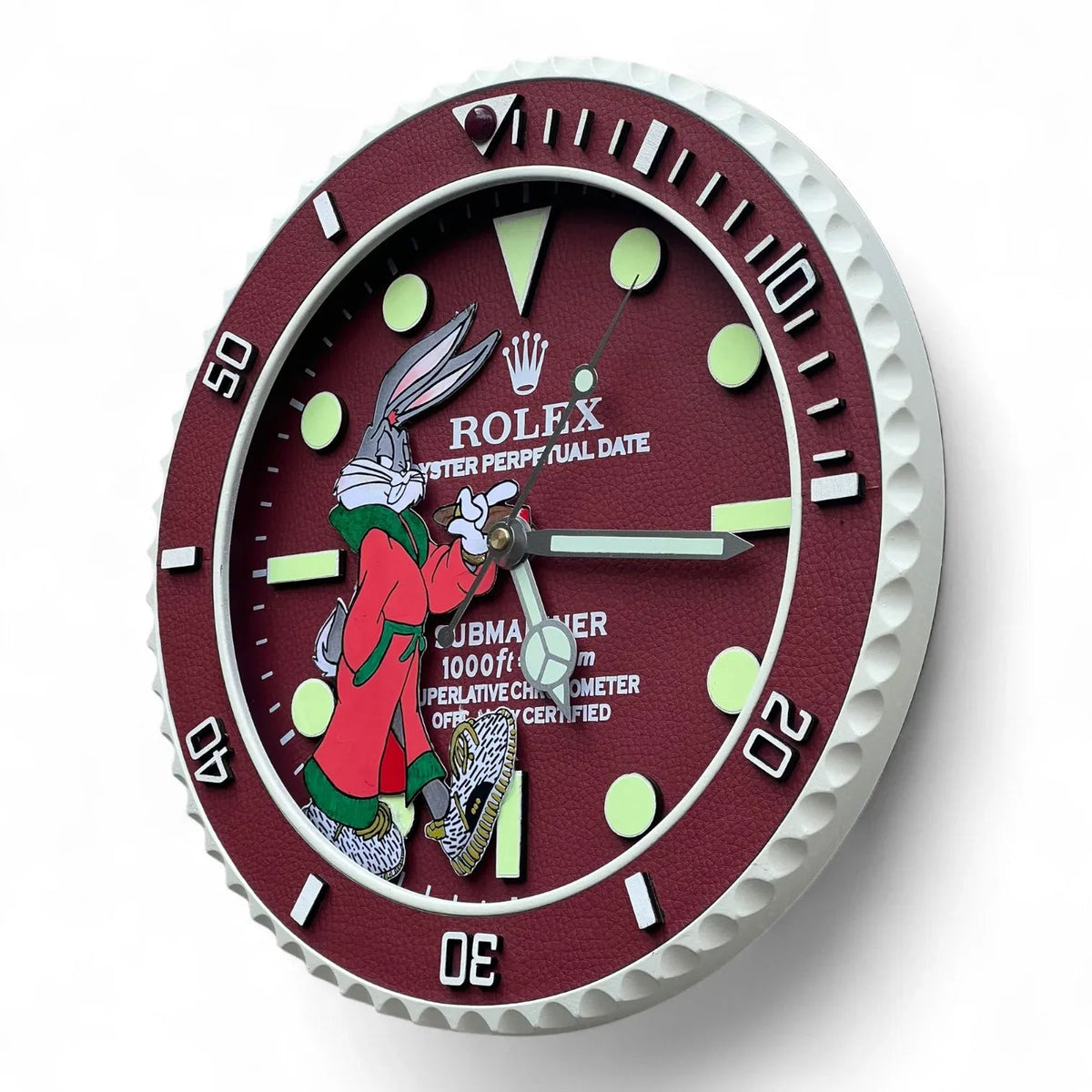 Orologio da Parete Custom – What's Up Doc? Sub Burgundy Edition | Moon24