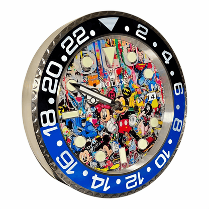 Orologio da Parete Custom Pop Art – Icons Disney Gmt Edition