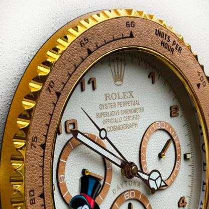 Orologio “Golden Time – Daytona Duck Edition” Custom da Parete - Moon24