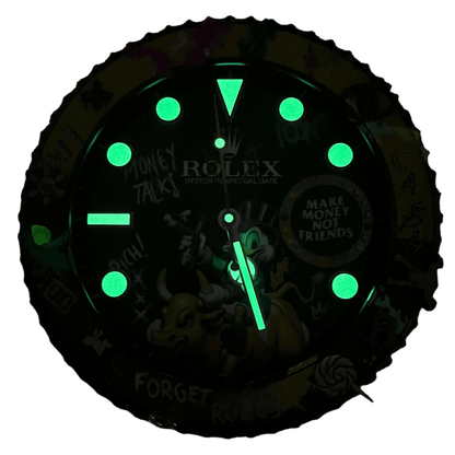 Orologio da Parete Custom Pop Art – Rich McDuck Edition
