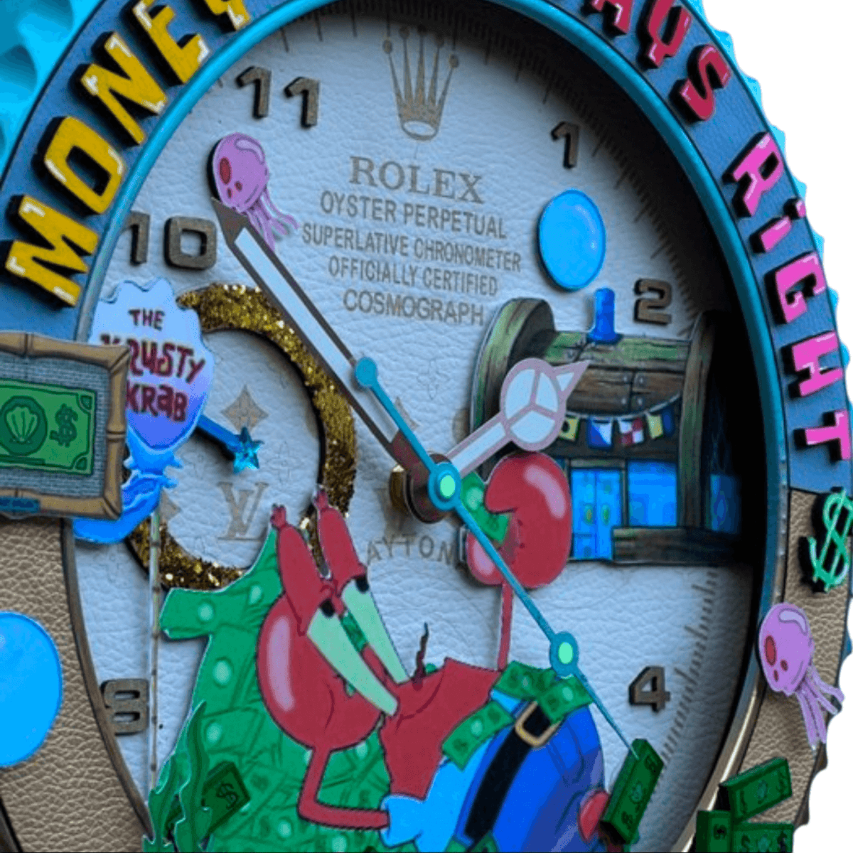 Orologio da Parete Custom Pop Art – Mr Krab Edition