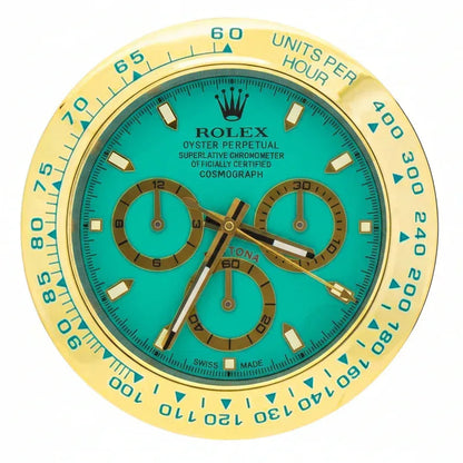 Orologio da Parete Daytona Tiffany 35cm Acciaio Inox Luxury - Moon24