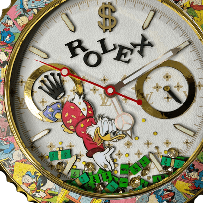 Orologio da Parete Custom Pop Art – McDuck Dollars Edition