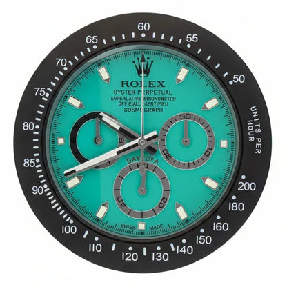 Orologio da Parete Daytona Tiffany 35cm Acciaio Inox Luxury - Moon24