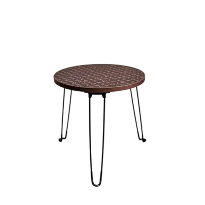 Tavolo Rotondo Pieghevole Custom Luxury Ispirato a Louis Vuitton