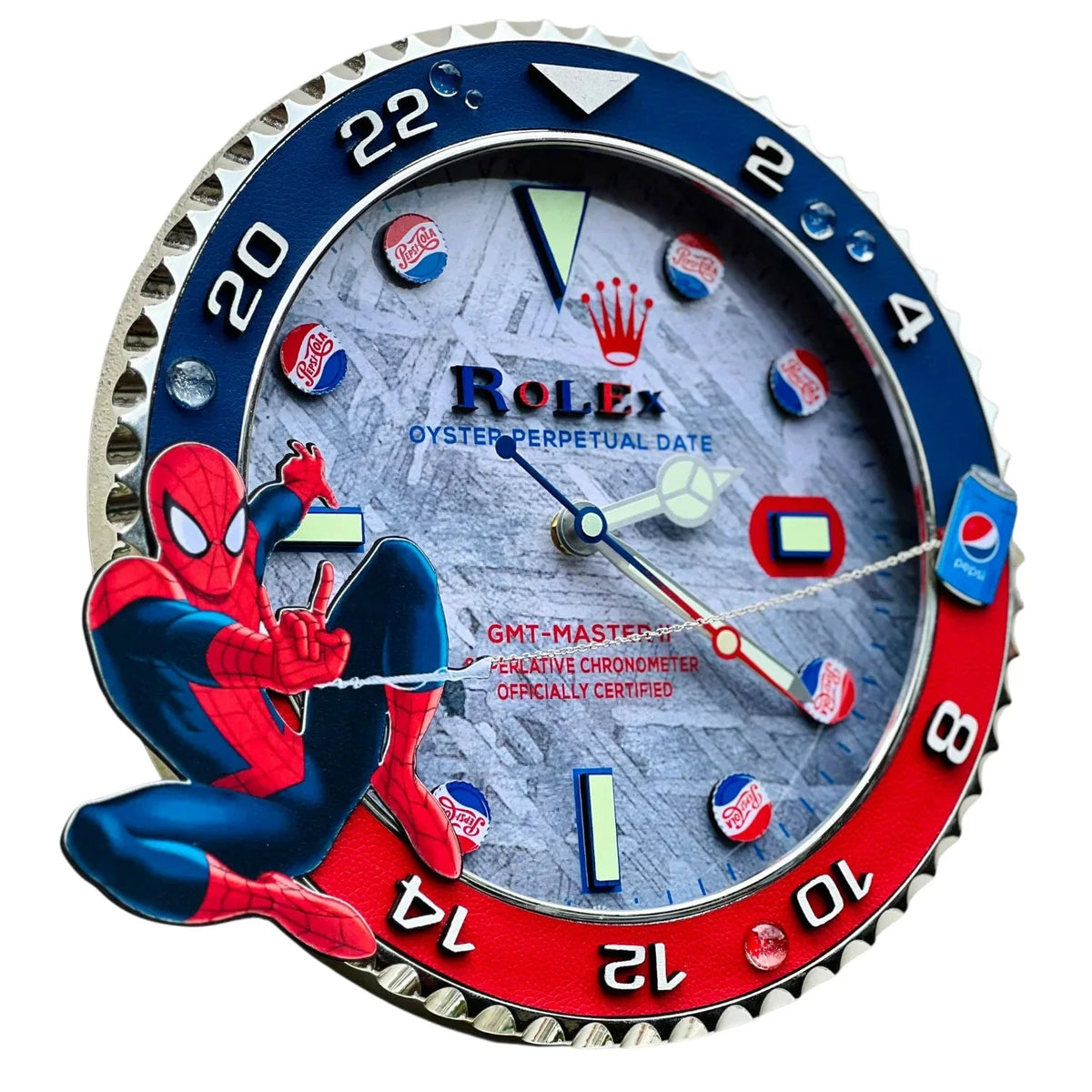 Orologio da Parete Custom – Spiderman x Pepsi Edition | Moon24