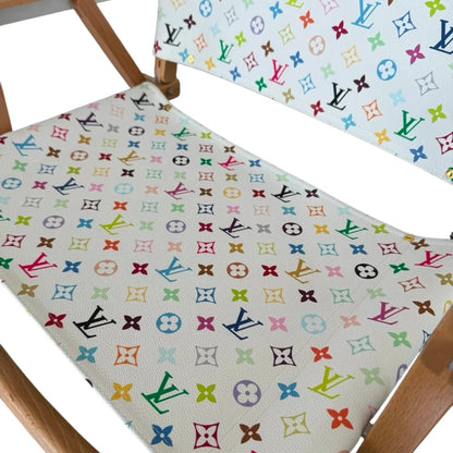 Poltrona Pieghevole Custom Luxury Ispirata a Louis Vuitton – Multicolor