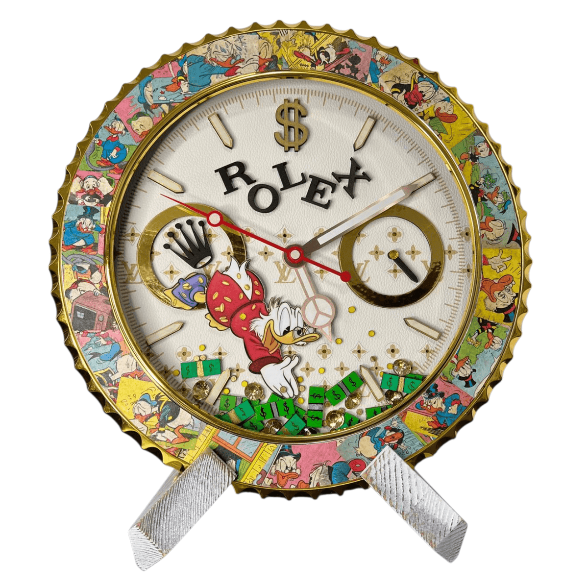 Orologio da Parete Custom Pop Art – McDuck Dollars Edition
