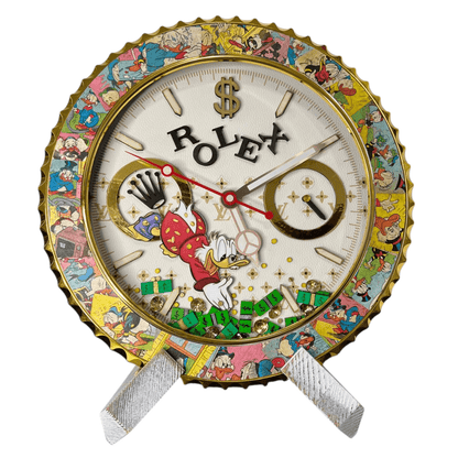 Orologio da Parete Custom Pop Art – McDuck Dollars Edition