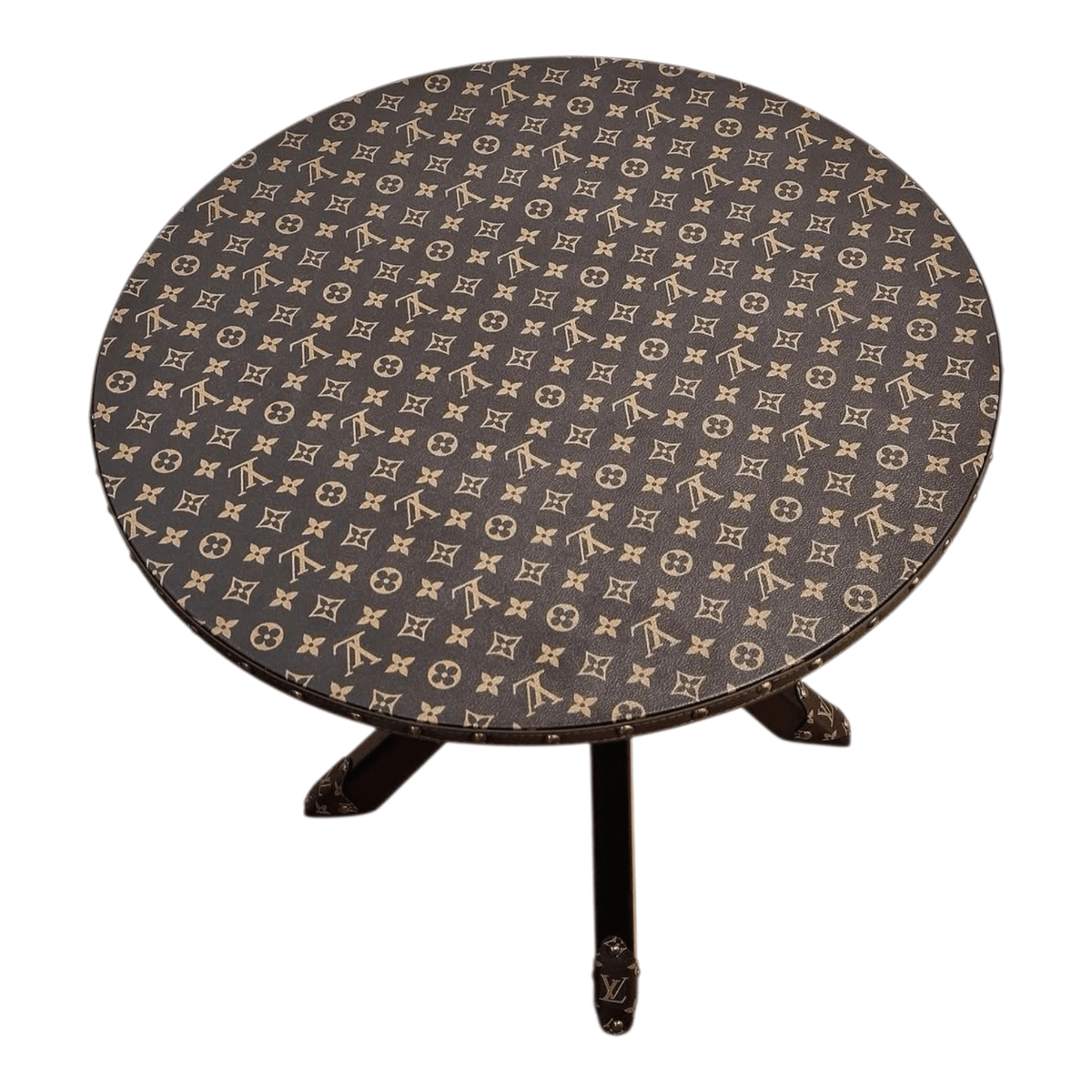 Tavolo Rotondo Chocolate Custom Luxury Ispirato a Louis Vuitton