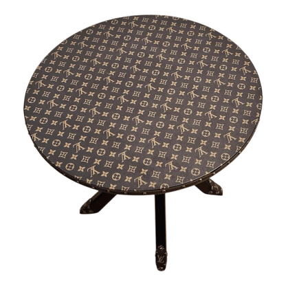Tavolo Rotondo Chocolate Custom Luxury Ispirato a Louis Vuitton