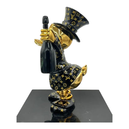 Paperone Dom LV Black Pop Art - Scultura Naor26 - Moon24