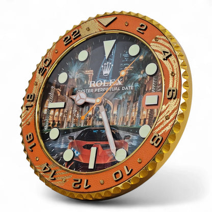 Orologio da Parete Custom Pop Art – GMT Street to Dubai Edition | Moon24