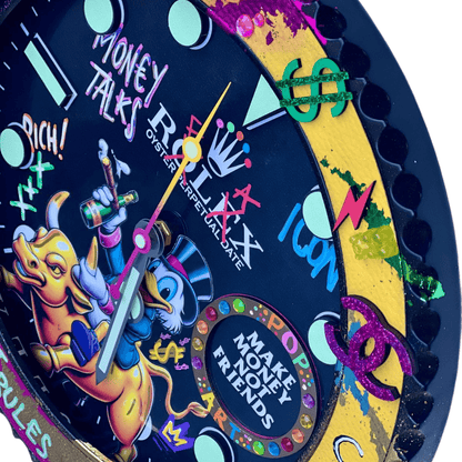Orologio da Parete Custom Pop Art – Rich McDuck Edition
