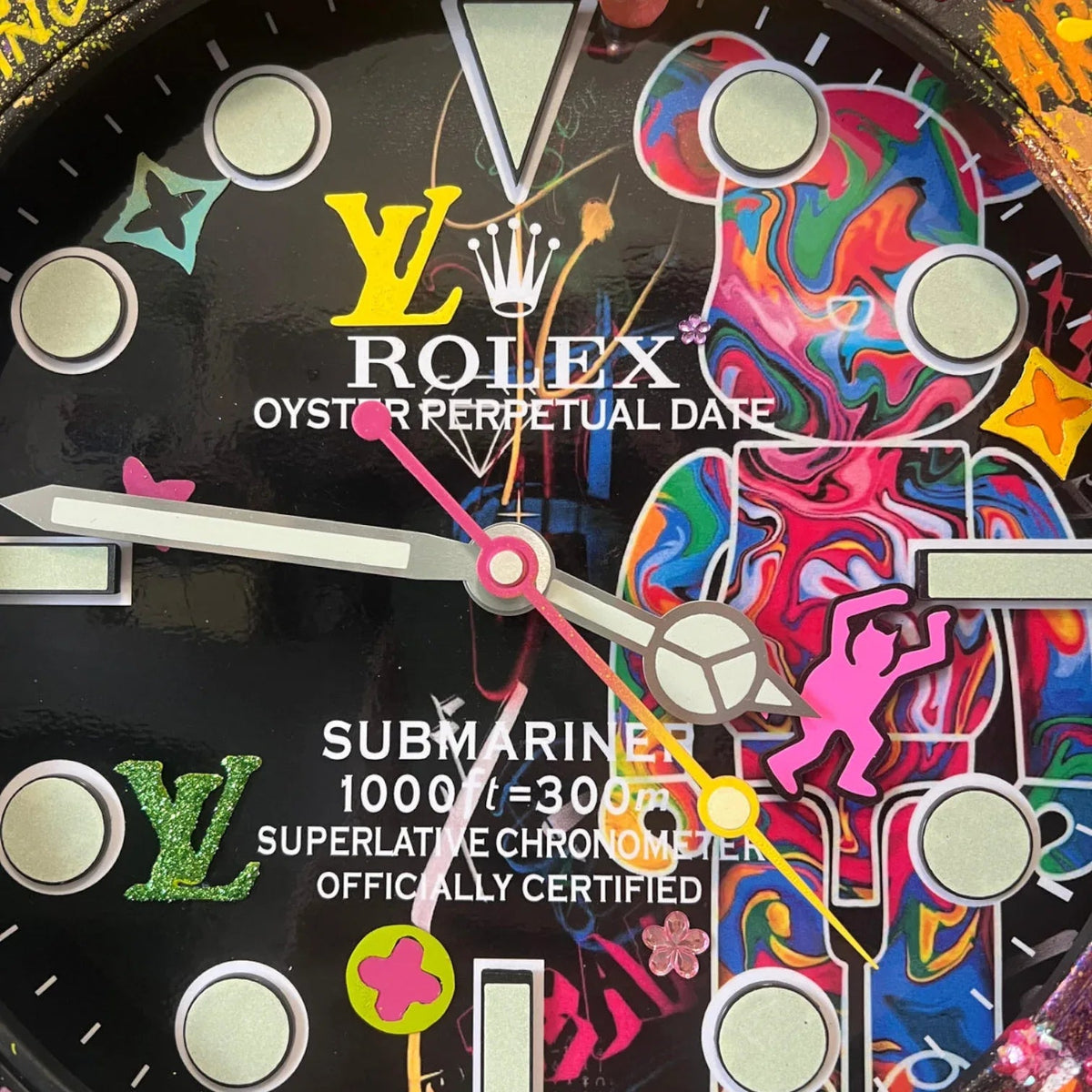 Orologio da Parete Custom Pop Art – Sub Bearbrick Edition