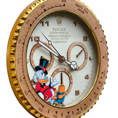 Orologio “Golden Time – Daytona Duck Edition” Custom da Parete - Moon24