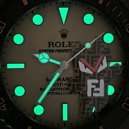 Orologio da Parete Custom Pop Art – Sub Tribute Fendi Edition