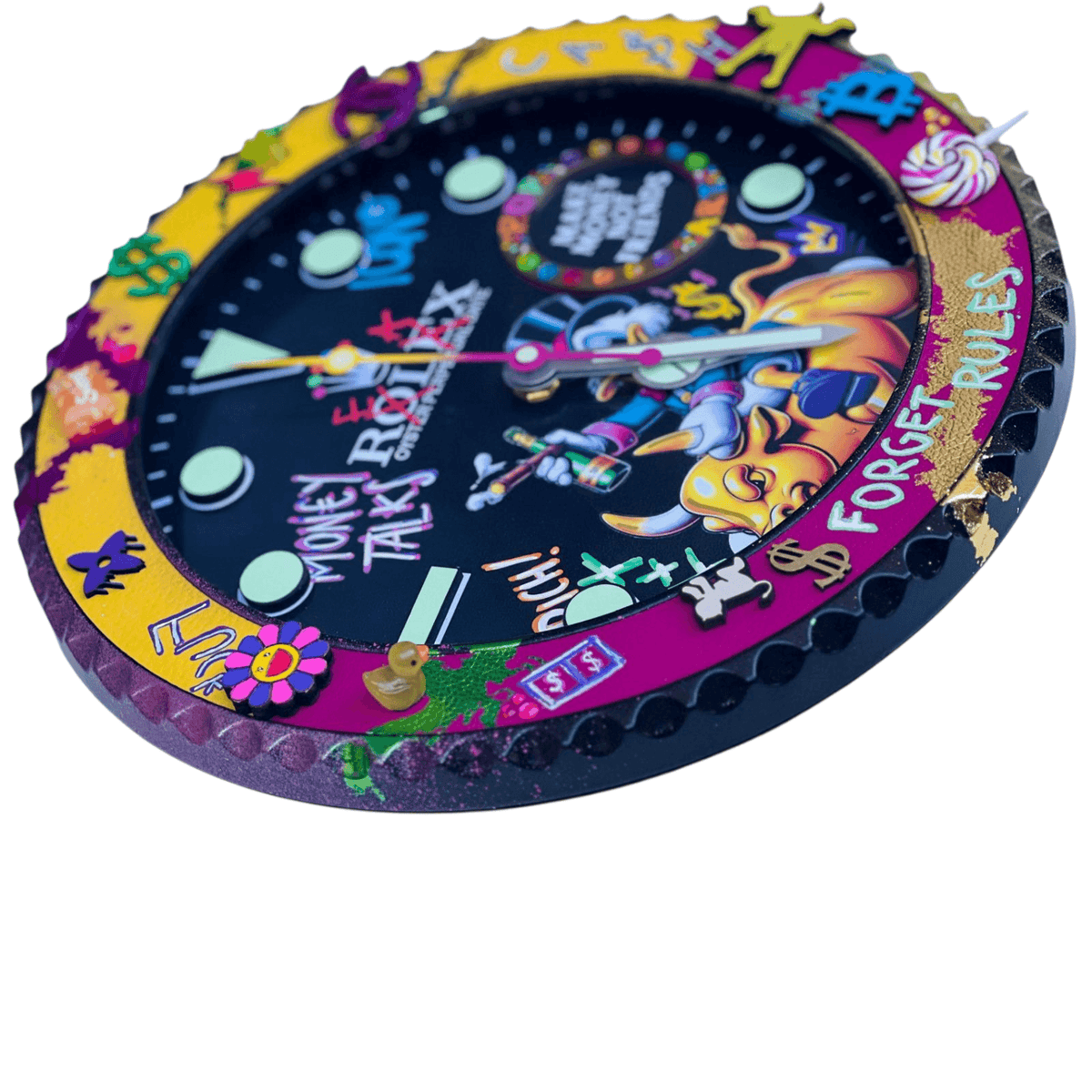 Orologio da Parete Custom Pop Art – Rich McDuck Edition