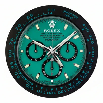 Orologio da Parete Daytona Tiffany 35cm Acciaio Inox Luxury - Moon24