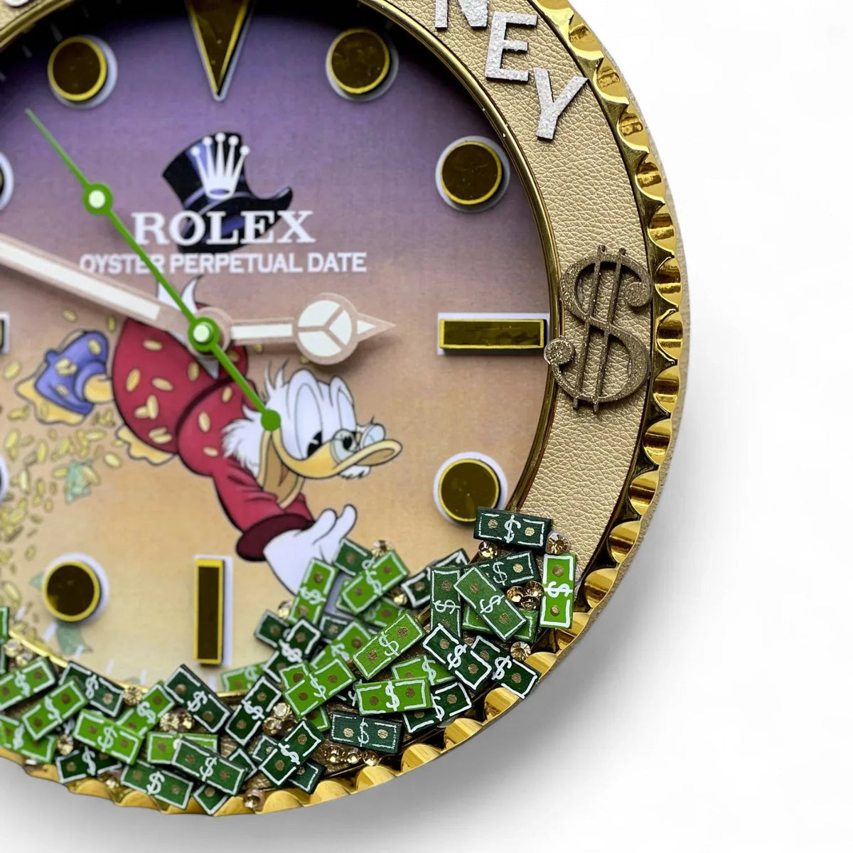 Orologio da Parete Custom Pop Art – GMT Time to Make Money Edition | Moon24