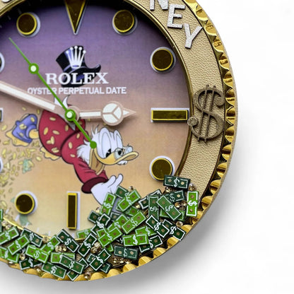 Orologio da Parete Custom Pop Art – GMT Time to Make Money Edition | Moon24