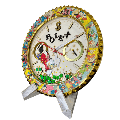 Orologio da Parete Custom Pop Art – McDuck Dollars Edition