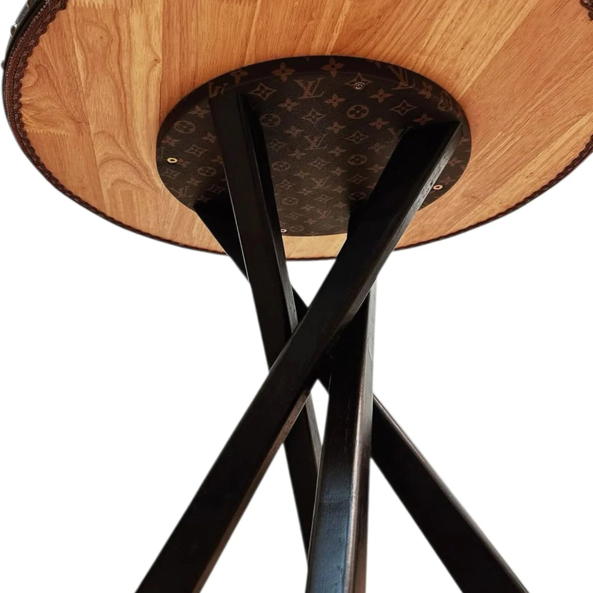 Set Arredo Custom Luxury Ispirato a Louis Vuitton | Tavolo Rotondo + 2 Sedie