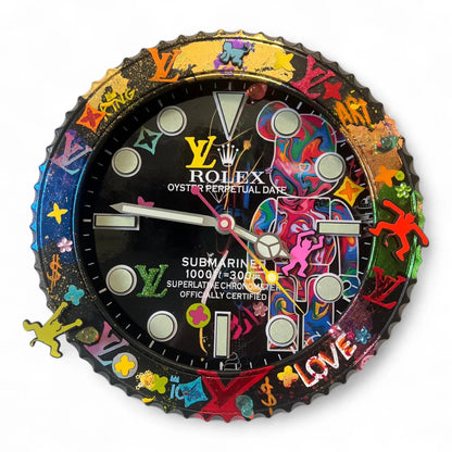 Orologio da Parete Custom Pop Art – Sub Bearbrick Edition