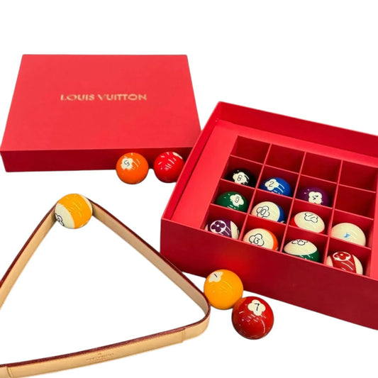 Set da Biliardo Custom Luxury ispirato a Louis Vuitton Floreal – Edizione Limitata