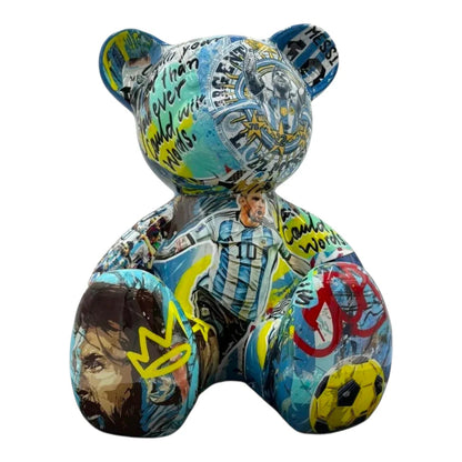 Teddy Bear Messi Argentina – Scultura Arte Limitata | Naor26