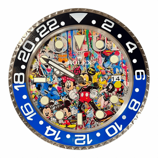 Orologio da Parete Custom Pop Art – Icons Disney Gmt Edition