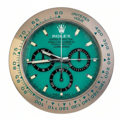 Orologio da Parete Daytona Tiffany 35cm Acciaio Inox Luxury - Moon24