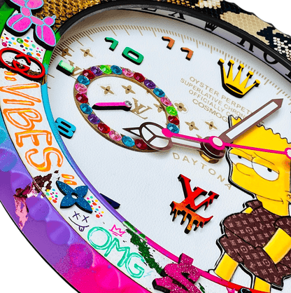 Orologio da Parete Custom Pop Art – Bart Lv Edition