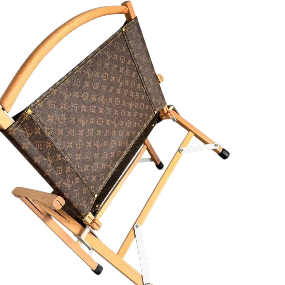 Poltrona Pieghevole Custom Luxury Ispirata a Louis Vuitton – Tabacco